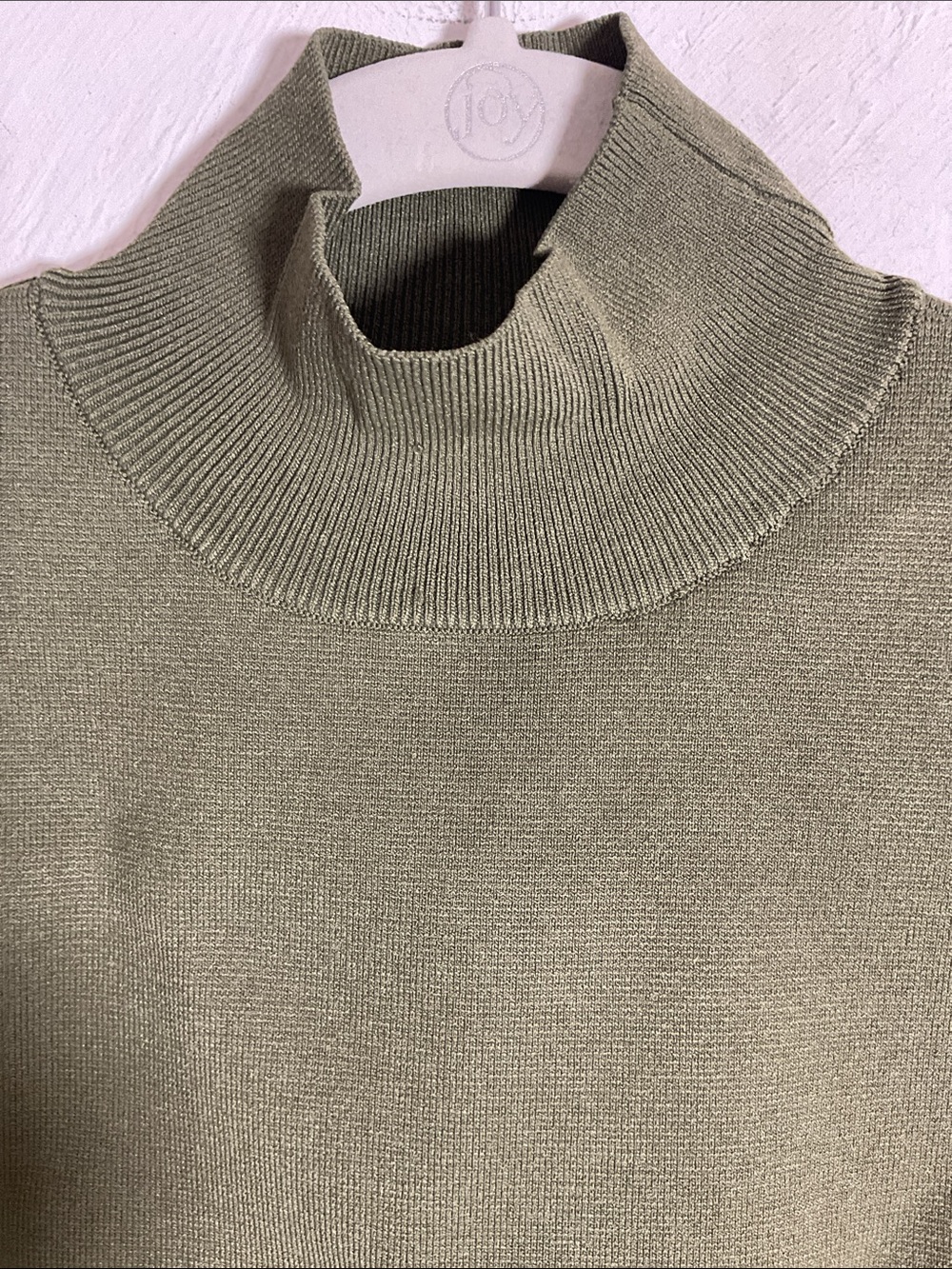 House of Harlow 1960 Onella Ribbed Turtleneck Tank Top Size XS Olive Green - Picture 2 of 7